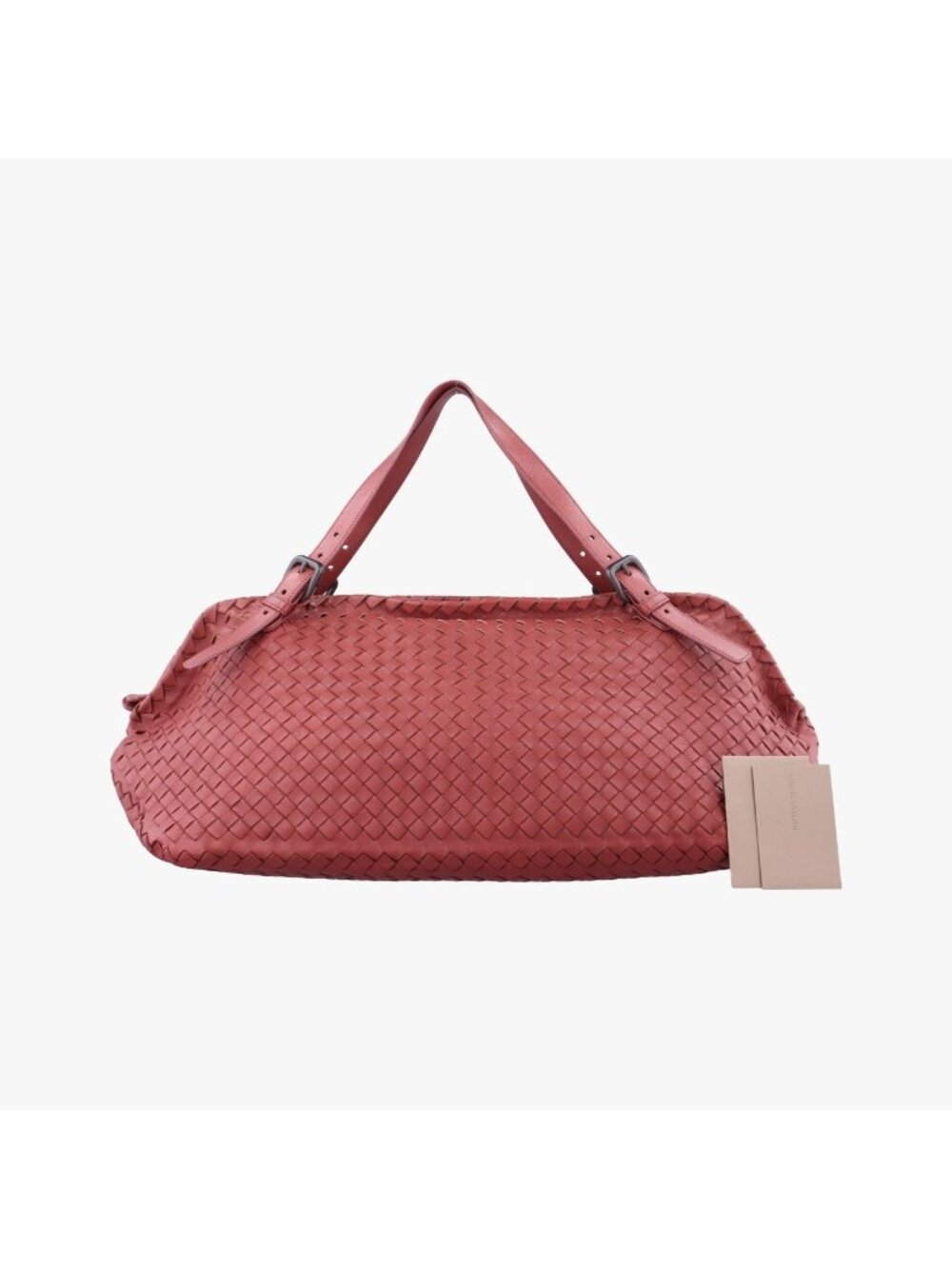 Bottega Veneta Intrecciato Pink Lambskin Handbag